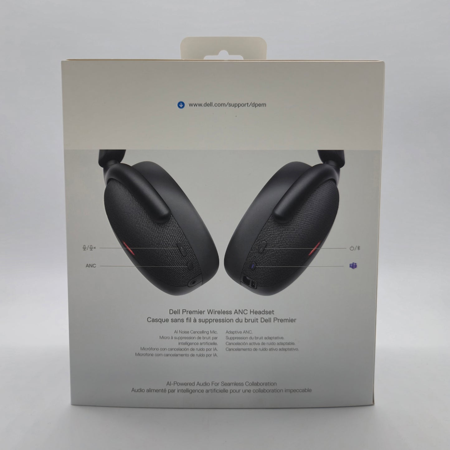 Dell WL7024 Wireless Noise Canceling Stereo Headset Black WL7024-DDAO Open Box
