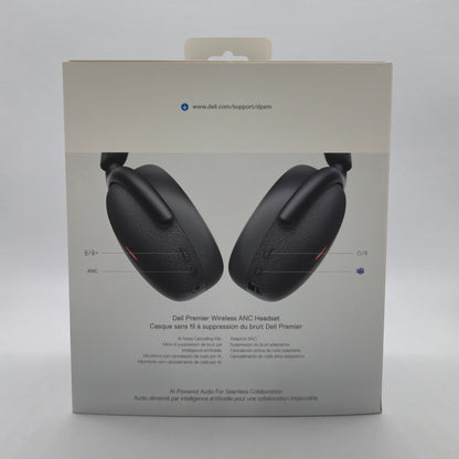 Dell WL7024 Wireless Noise Canceling Stereo Headset Black WL7024-DDAO Open Box