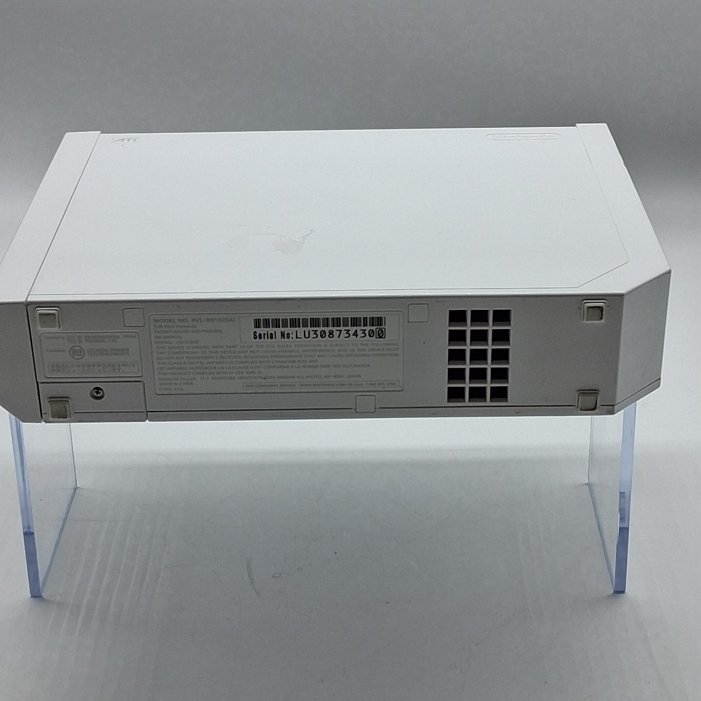 Nintendo Wii Video Game Console RVL-001 White